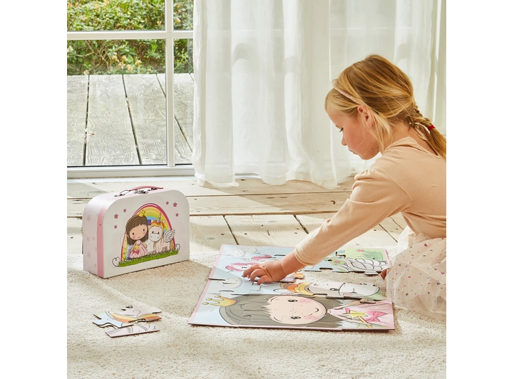 Lillie og Ellie - Puslespill og koffert 24 brikker 