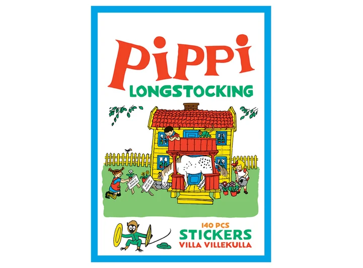 Pippi Langstrømpe Klistremerker 3 + 