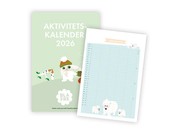 Blafre Aktivitetskalender 2026 Kalender 2026