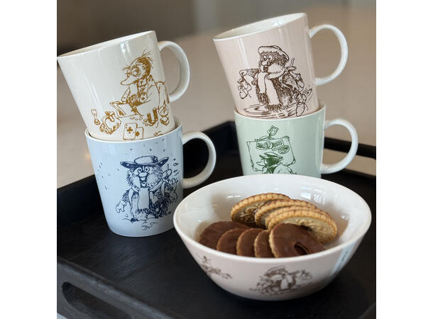 Flåklypa kopp - Solan spiller poker 330ml