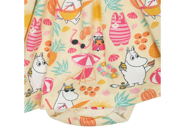 Mummi Bodysuit Kjole - Sommer Gul Babyklær fra Mummi