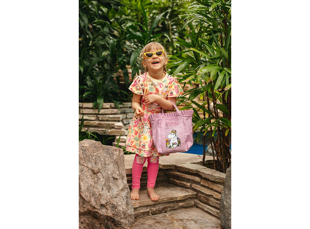 Mummi Leggings - Blomsterkrans Magenta Barneklær fra Mummi