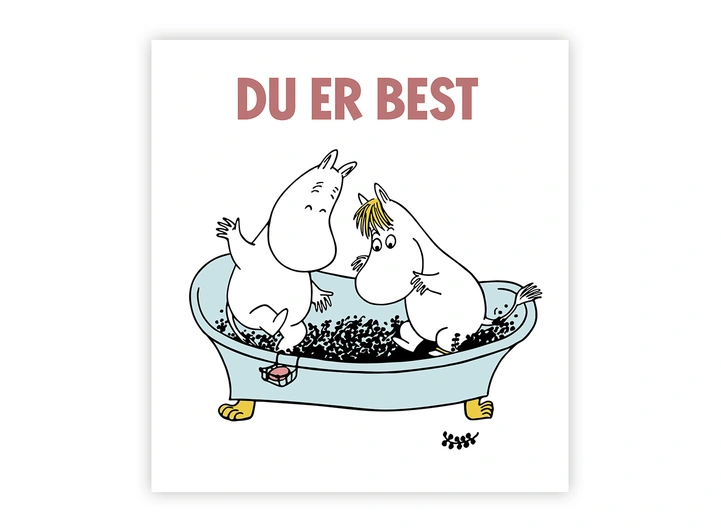 Mummi dobbeltkort - Du er best 7,5 cm Mummi 