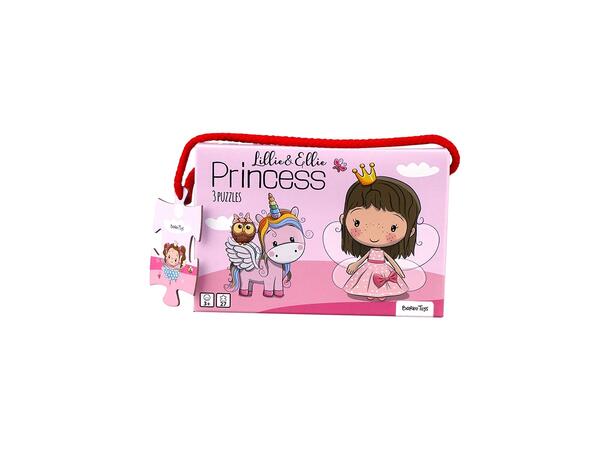 Puslespill - Prinsesse 3stk 3 +