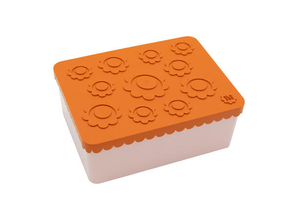 Blafre matboks i plast treroms - Blomst Oransje/rosa