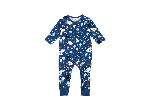 Mummi Pyjamas - Drager Blå Babyklær fra Mummi