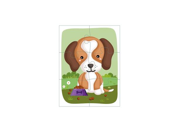 Puslespill - Hund 3stk 3 +