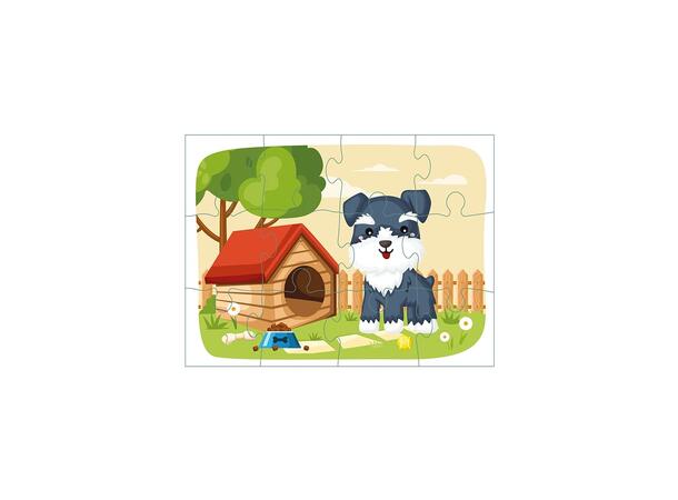 Puslespill - Hund 3stk 3 +