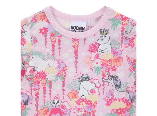 Mummi Body - Blomsterkrans Rosa Babyklær fra Mummi