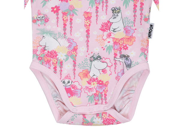 Mummi Body - Blomsterkrans Rosa Babyklær fra Mummi