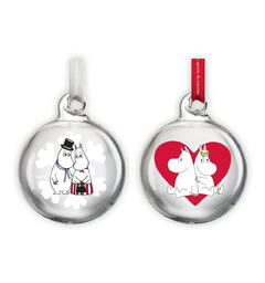 Mummi Julekuler - Hjerte og snøfnugg Sett a 2