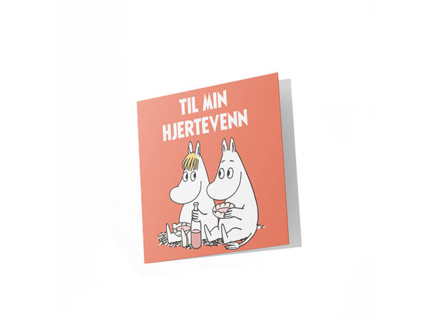 Mummi dobbeltkort - Til min hjertevenn 7,5 cm Mummi