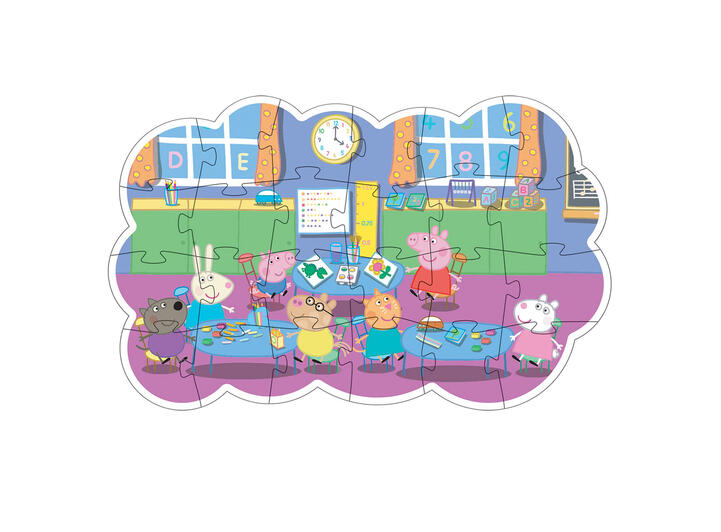 Peppa Gris Puslespill 24 brikker 3 + 